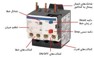 اجزا کلید بی متال